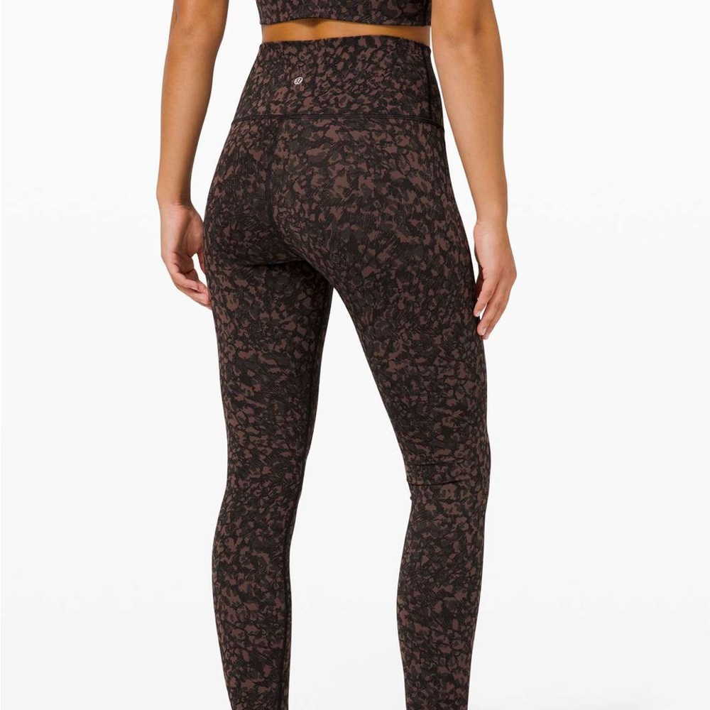 Lululemon Wunder Under Brown Floral